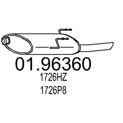 Billede af MTS 01.96360 Lydpotte 780 PEUGEOT: 406 Sedan