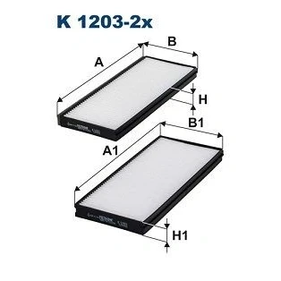 Billede af FILTRON K 1203 2x Kabinefilter Partikelfilter 259 114 20