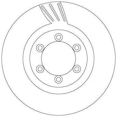 Billede af TRW DF6881 Bremseskiver 294 26 6 109 ventileret lakeret SSANGYONG: Rexton / 2