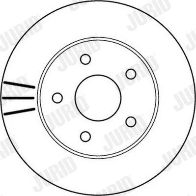 Billede af JURID 562147JC Bremseskiver 305 26 5 127 ventileret coatet uden skruer JEEP: GRAND Cherokee 2, II