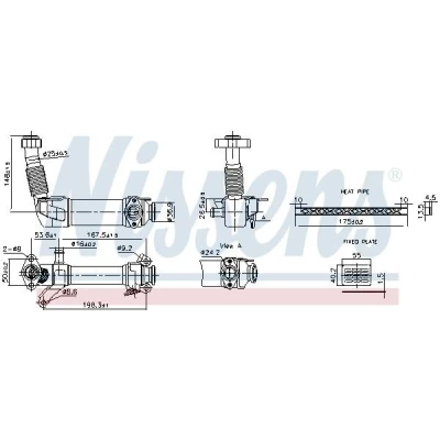 Billede af NISSENS 989280 EGR køler uden undertryk bypass BMW: 5 Touring, 3 Touring