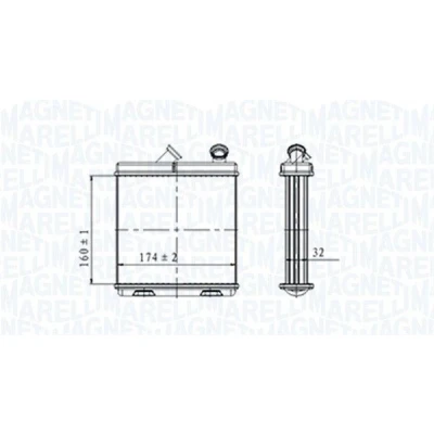Billede af MAGNETI MARELLI 350218465000 Varmeveksler