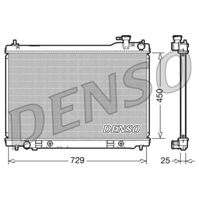 Billede af DENSO DRM46100 Radiator Aluminium 450 729 25
