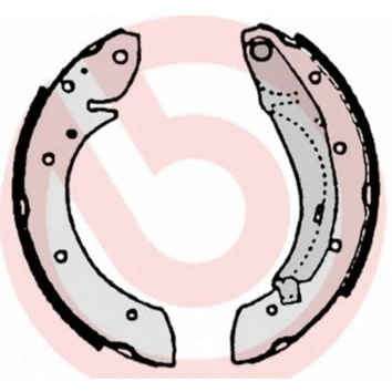 Billede af BREMBO S 61 522 Bremsebakker 229 42 med håndbremsegreb