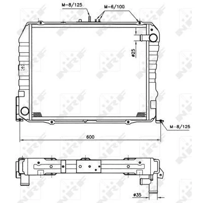 Billede af NRF 513962 Radiator Aluminium 505 398 32 Loddet køleripper