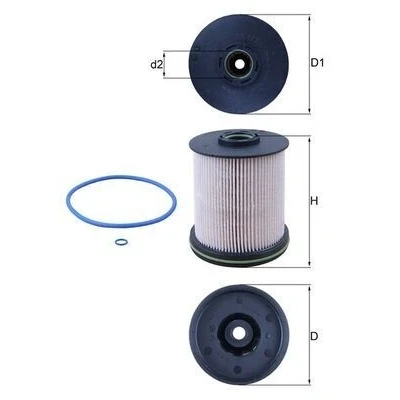 Billede af MAHLE ORIGINAL KX 491/1D Brændstoffilter Filterindsats OPEL: Astra K Sports Tourer, Hatchback