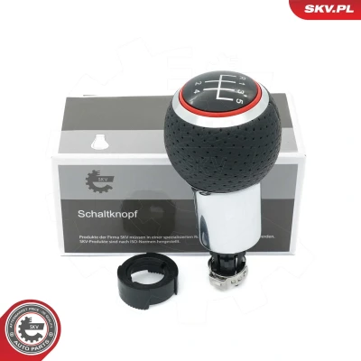 Billede af ESEN SKV 63SKV009 Gearknop 5 gears Læder AUDI: A3 Hatchback, A4 B7 Avant, B6 Sedan