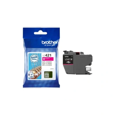 Billede af Brother LC421M magenta blækpatron 200 sider original