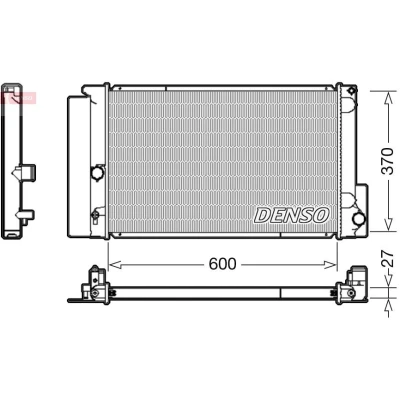 Billede af DENSO DRM50087 Radiator 600 370 27