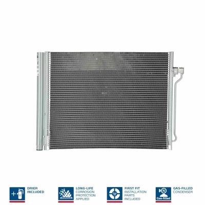 Billede af NISSENS 940288 Kondensator med tørrer Aluminium 630 R 134a BMW: 5 Touring, Sedan