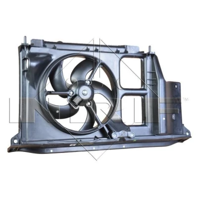 Billede af NRF 47322 Køleventilator 340 12 100 med kølerventilatorramme (karm) PEUGEOT: 206 Hatchback, 206+ Hatchback