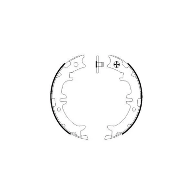 Billede af TEXTAR 91060500 Håndbremseklodser uden håndbremsegreb TOYOTA: RAV4 II SUV, Avensis Verso, Previa / Estima I, LEXUS: GS LS