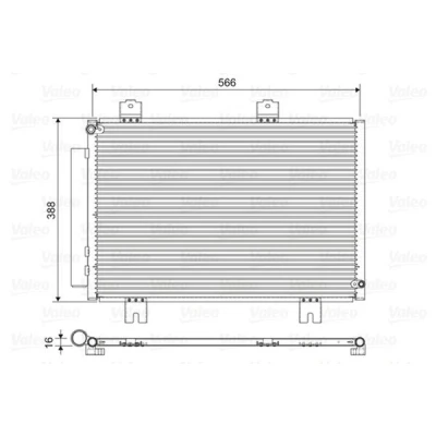 Billede af VALEO 822594 Kondensator med tørrer Aluminium 388