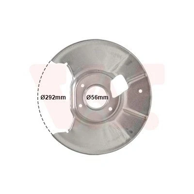 Billede af VAN WEZEL 2754373 Ankerplade Bagaksel venstre MAZDA: 6 Hatchback, Stationcar, Sedan