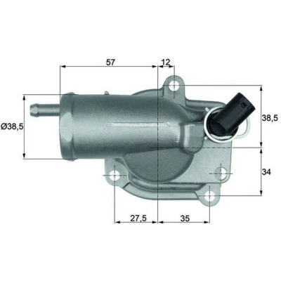 Billede af MAHLE ORIGINAL TH 10 87 Termostat med pakning MERCEDES BENZ: E klasse Sedan