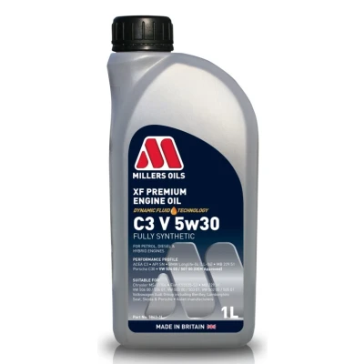 Billede af Millers Oils Xf Premium C3 V 5W 30 1l Motorolie 5862 1 VOLKSWAGEN: Polo Hatchback, up! Golf 7, BMW: 5 Touring, 3 Sedan, Hatchback