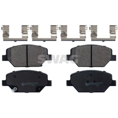 Billede af SWAG 33 10 7487 Bremseklodser foraksel med akustisk advarsel for slid anti knirke plade, befæstelsesmateriale OPEL: Insignia B Sports Tourer