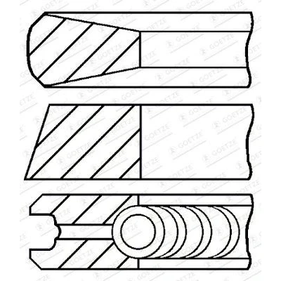 Billede af GOETZE ENGINE 08 122208 00 Stempelringsæt 95 0,6