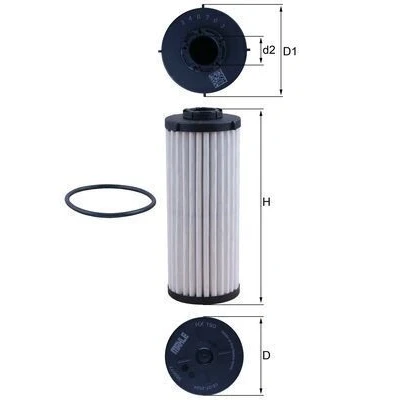 Billede af MAHLE ORIGINAL HX 190D Automatfilter med pakning VOLKSWAGEN: Passat B8 Variant, Golf 7, Sharan II, SKODA: Octavia 3 Combi, Superb III Stationcar