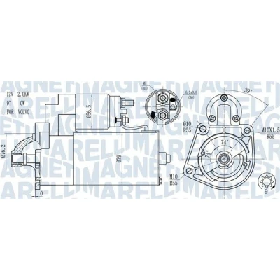 Billede af MAGNETI MARELLI 063721271010 Starter 12 2 9 VOLVO: V70 3,