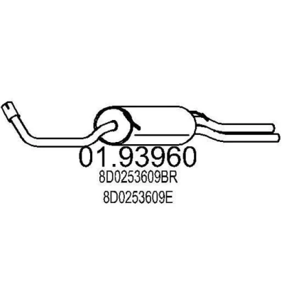 Billede af MTS 01.93960 Lydpotte 1530 AUDI: A4 B6 Avant, B5 Sedan