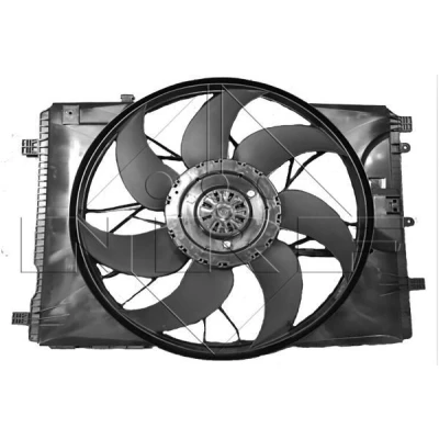 Billede af NRF 47847 Køleventilator 481 12 400 med kølerventilatorramme (karm), Kulløs motor