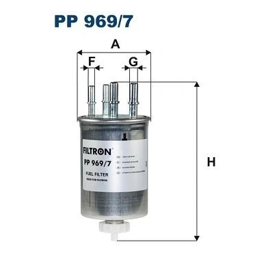 Billede af FILTRON PP 969/7 Brændstoffilter Ledningsfilter 10 8 LAND ROVER: Range Rover Sport