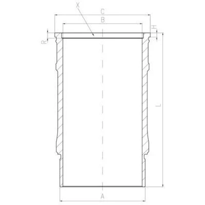 Billede af MAHLE ORIGINAL 001 LW 00143 Cylinderforing 132,0