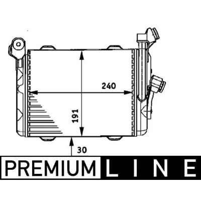 Billede af MAHLE ORIGINAL CLC 33 000P Olieradiator BMW: 5 Sedan