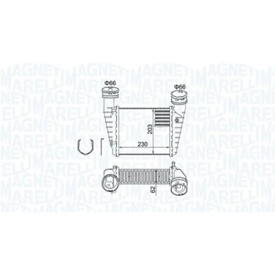 Billede af MAGNETI MARELLI 351319205210 Intercooler VOLKSWAGEN: Passat B5 GP Variant