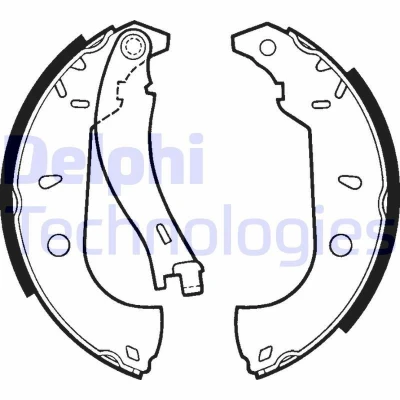 Billede af DELPHI LS1379 Bremsebakker 228mm 42mm