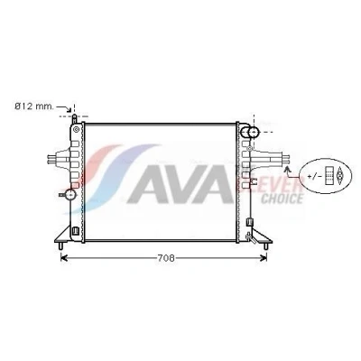 Billede af PRASCO OL2272 Radiator Aluminium 543 378 23 Mekanisk fuget køleripper OPEL: Astra G Caravan, CC, Sedan