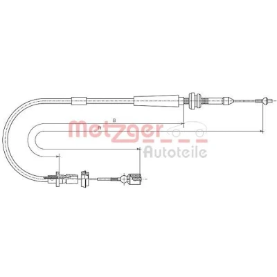 Billede af METZGER 10.1011 Gaskabel COFLE
