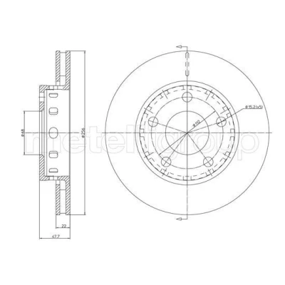 Billede af Bremseskive METELLI 23 1210C