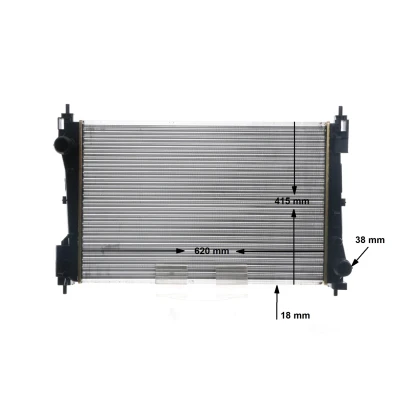 Billede af MAHLE ORIGINAL CR 1794 000S Radiator 620 395 16 Mekanisk fuget køleripper OPEL: Corsa D Hatchback