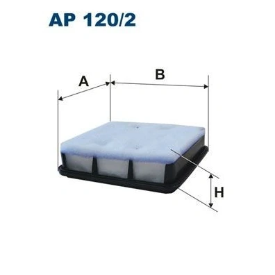 Billede af FILTRON AP 120/2 Luftfilter 67 239 240 Filterindsats MITSUBISHI: L200 / Triton IV Ladvogn Chassis, Pick up