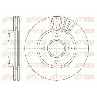 Billede af REMSA 6211.10 Bremseskiver foraksel 260, 260 24 4 ventileret FORD: MONDEO 1 Kombi, 2, 2 Kombi