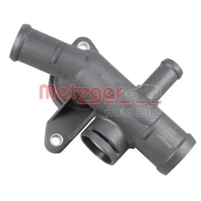 Billede af METZGER 4010219 Kølemiddelflange plastik Cylinderhoved, gearkasse monteret med pakning uden sensor VOLKSWAGEN: Polo IV Hatchback