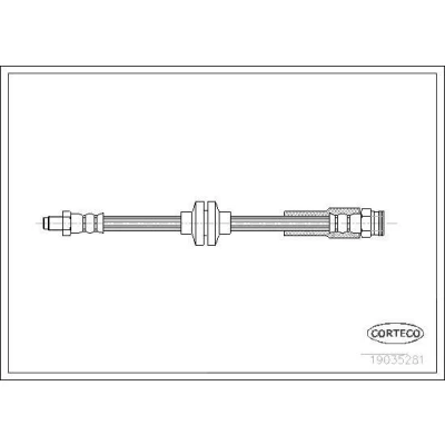 Billede af CORTECO 19035281 Bremseslange bagaksel 415