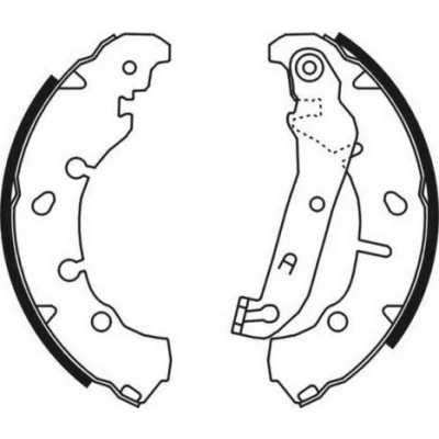 Billede af KRAFT 6022225 Bremsebakker bagaksel 203,0 37,0 med arm FORD: FIESTA 5, Fusion Stationcar, Puma, MAZDA: 2 Hatchback