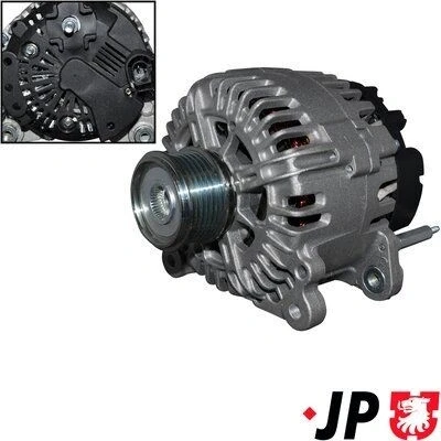 Billede af JP GROUP 1190104200 Generator 14V 140A VOLKSWAGEN: Polo V Hatchback, Passat B7 Variant, Caddy 3, AUDI: A4 B6/B7 Cabriolet, B6 Avant, Avant