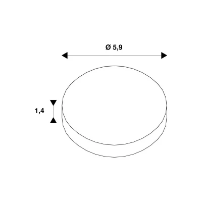 Billede af SLV Dekoring Light Eye 90, guldfarvet mat, Ø 6 cm, metal