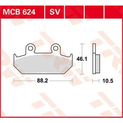Billede af TRW Sinter Street MCB624SV Bremseklodser