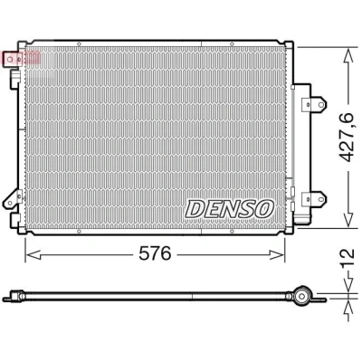 Billede af DENSO DCN47008 Kondensator med tørrer R 134a