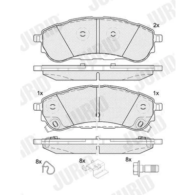 Billede af JURID 574132J Bremseklodser FORD: Ranger Mk3