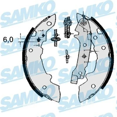 Billede af Bremsebakkesæt SAMKO 84320