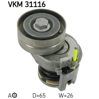 Billede af SKF VKM 31116 Strammehjul VOLKSWAGEN: Polo V Hatchback, GOLF 5, 6, SKODA: Fabia 2, SEAT: Ibiza 4 Sportcoupe