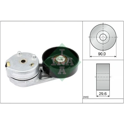 Billede af INA 534 0358 10 Remstrammer, kilerem LAND ROVER: Discovery 4