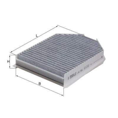 Billede af MAHLE ORIGINAL LAK 364 Kabinefilter Aktivkulfilter 250,0 183 45,0 JAGUAR: XK Cabriolet