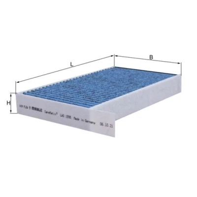 Billede af MAHLE ORIGINAL LAO 1595 Kabinefilter Aktivkulfilter, med antiallergisk virkning, antibakteriel virkning 243 142 32 TESLA: Model 3, Y